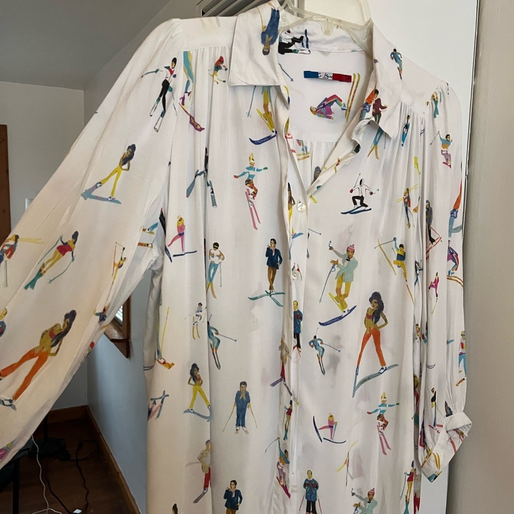 G Kero Paris Skier Print Blouse